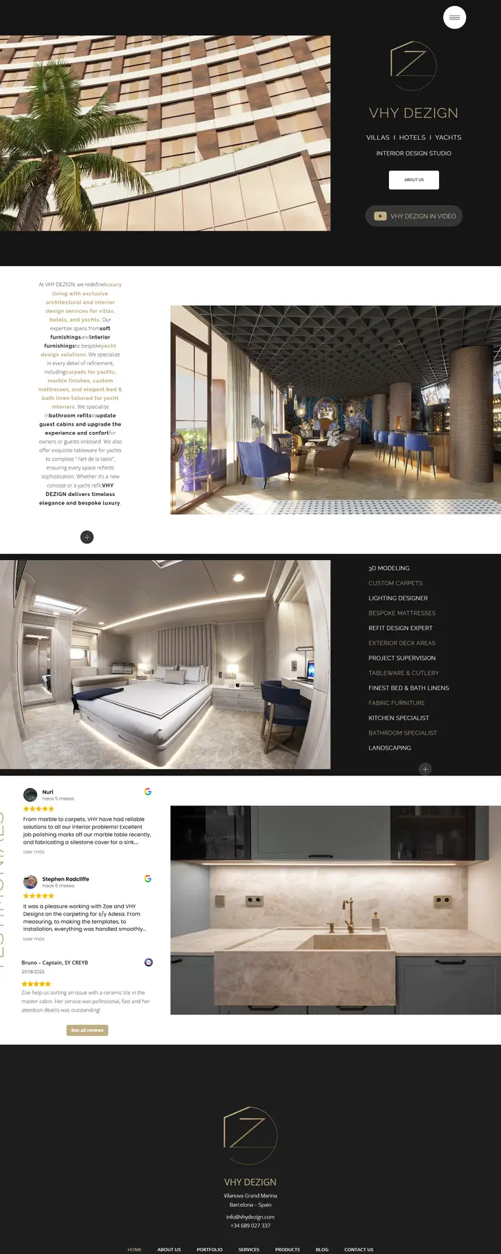 VHY Dezign: Interiorisme de luxe